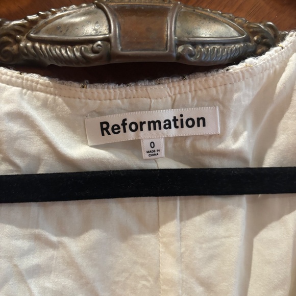 Reformation Jaine Dress White Tweed - Size 0 - NWT - Picture 5 of 5